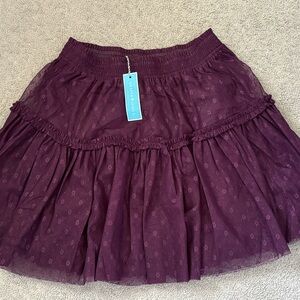 Draper James XXL Tiered Tulle Mini Skirt